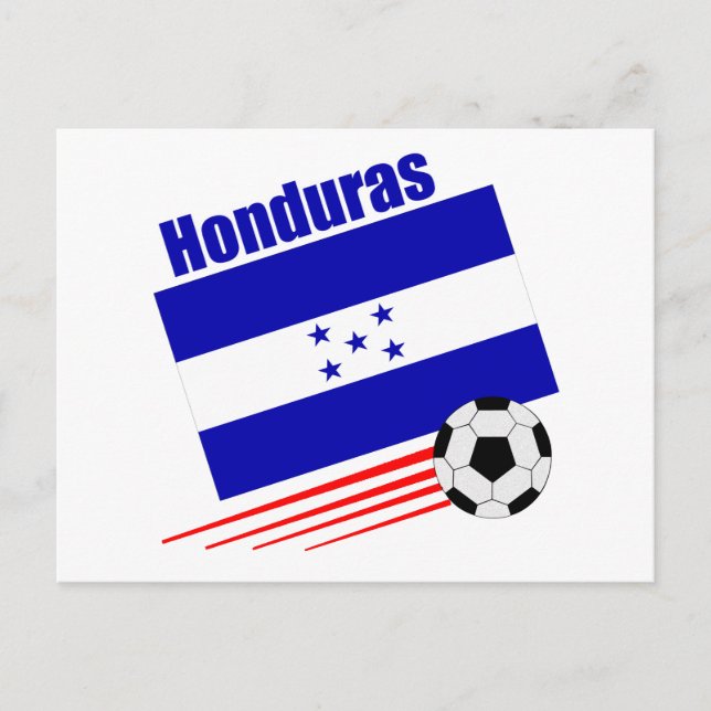 Postal Equipo de fútbol hondureño (Anverso)
