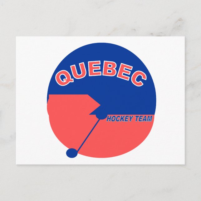 Postal Equipo de hockey de Quebec (Anverso)