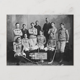 Postal Equipo de hockey sobre hierba, Montreal, QC 1899"