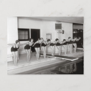 Postal Equipo de natación femenino, 1930