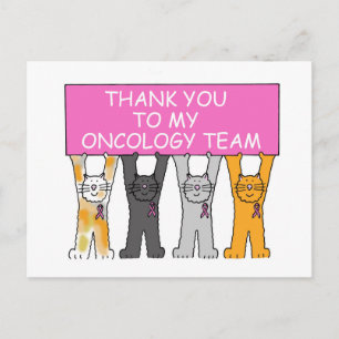 Postal Equipo De Oncología Gracias Cinta Rosa.