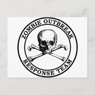 Postal Equipo de respuesta al brote de Zombie (Skull Cros