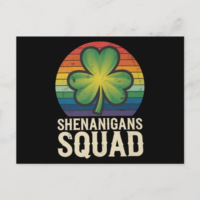 Postal Equipo de Shenanigans Combinando Grupo del Día de  (Anverso)