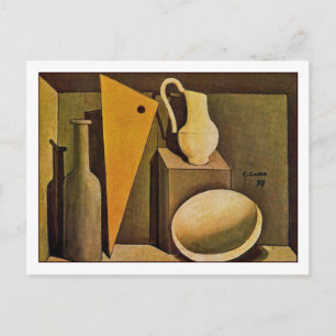 Postal Equipo de "Still Life" de Carlo Carra Bella Artes