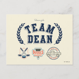 Postal Equipo Dean Diseño de Gilmore Girls