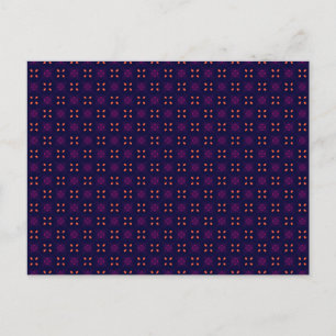 Postal Equipo Deportivo Escolar Morado y Naranja
