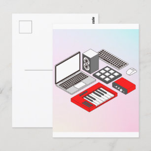 Postal Equipo dj de música