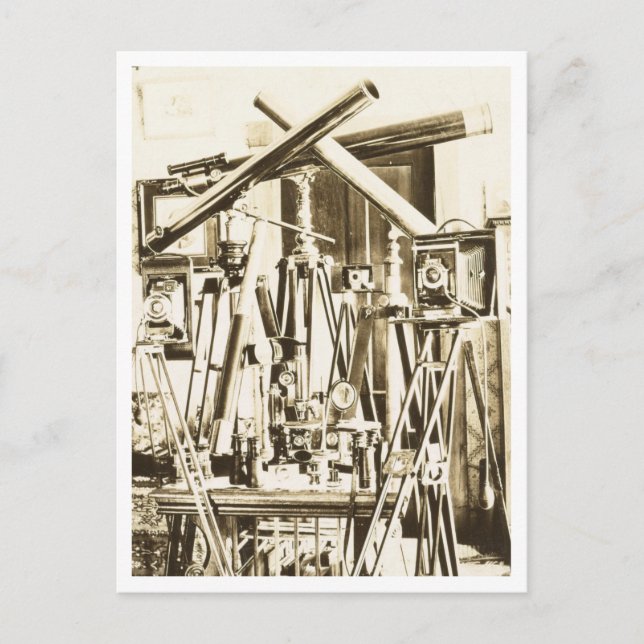 Postal Equipo fotográfico de época (Anverso)