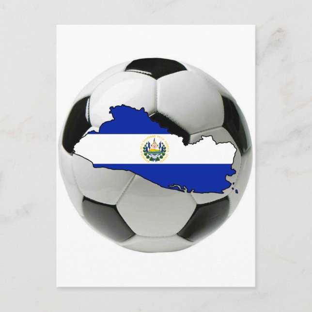 Postal Equipo nacional de El Salvador (Anverso)