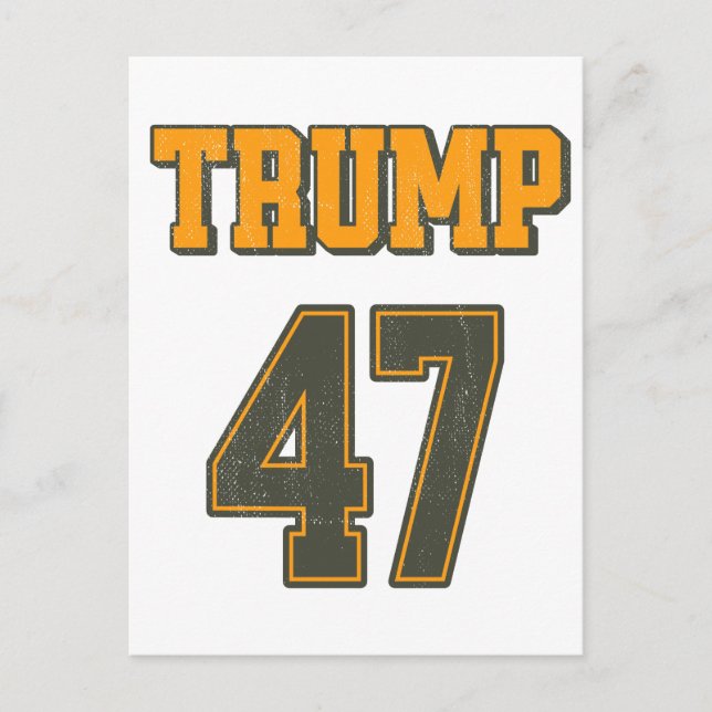 Postal Equipo retro Trump 47 Vintage (Anverso)