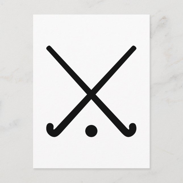 Postal Equipos de hockey Crossed Field (Anverso)