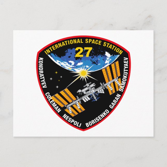 Postal Equipos de ISS: Expedición 27 (Anverso)
