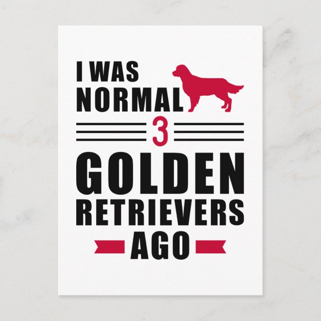 Postal Era normal hace 3 Golden Retrivers (Anverso)