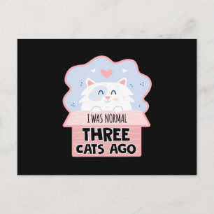 Postal Era Normal Tres Gatos Atrás