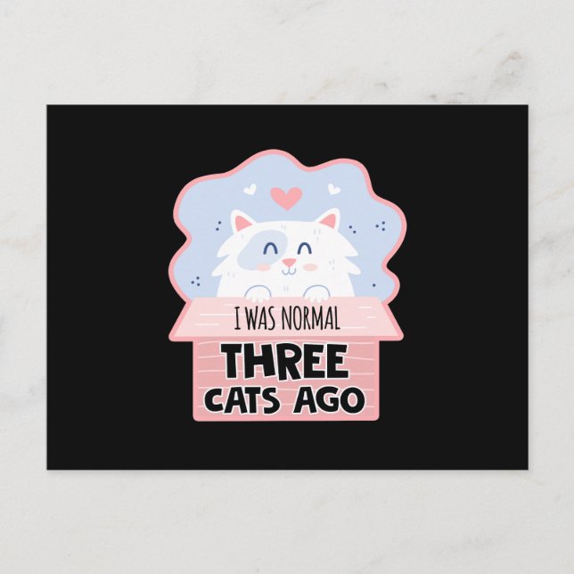 Postal Era Normal Tres Gatos Atrás (Anverso)