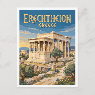 Postal Erecteion Atenas Grecia