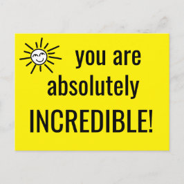 Postal eres absolutamente INCREÍBLE Cita positiva