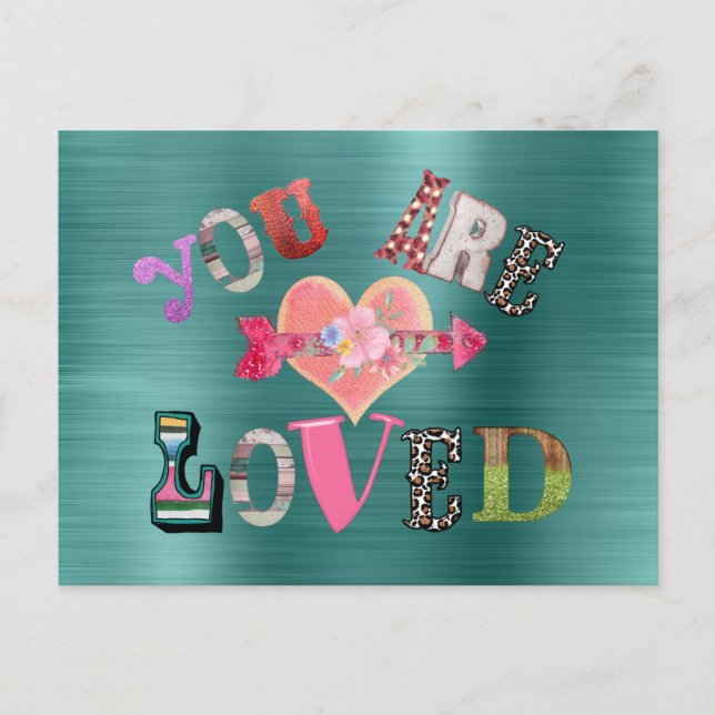 Postal Eres amor (Anverso)