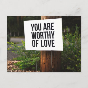 Postal Eres digno de amor