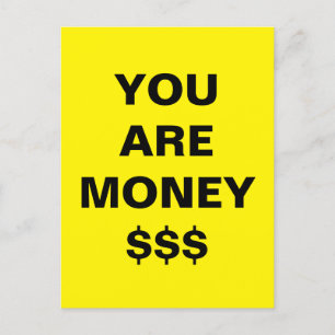 Postal Eres Dinero Inspirador