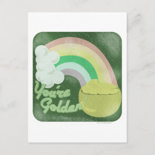 Postal ¡Eres Dorado! Estilo vintage