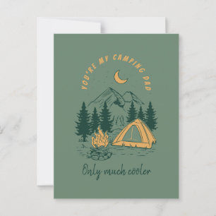 Postal Eres el Día del Padre Gracioso de mi papá Camping