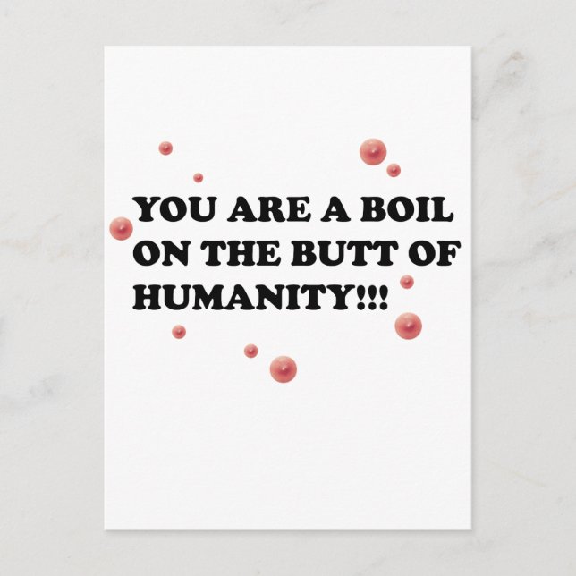 Postal Eres el hervidero de la humanidad (Anverso)