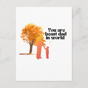 Postal Eres el mejor papá del mundo - el tipo más sentido