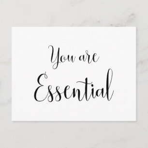 Postal Eres Esencial, Mensaje Inspirador