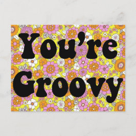 Postal Eres Groovy Vintage Inspired Postcard Retro