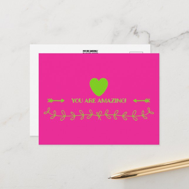 Postal ¡Eres Increíble! (Anverso/Reverso In Situ)