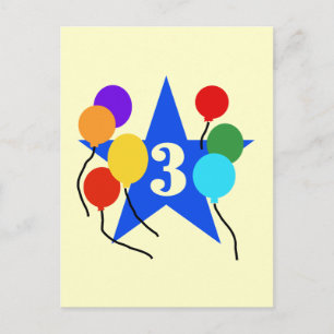 Postal Eres la camiseta y regalo de cumpleaños 3 de la Es