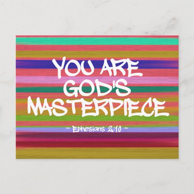 Postal Eres la obra maestra de los efesios de Dios (Anverso)
