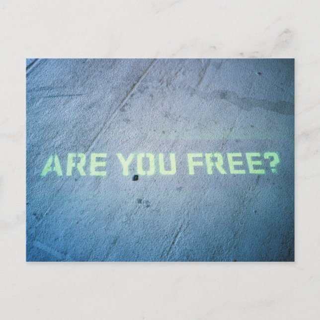 Postal Eres libre (Anverso)