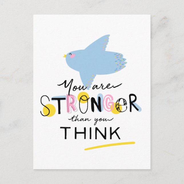 Postal Eres Más Fuerte De Lo Que Crees (Anverso)