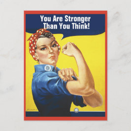 Postal Eres más fuerte de lo que crees Rosie