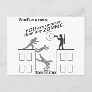 Postal Eres Más Inteligente Que Cualquier Zombie