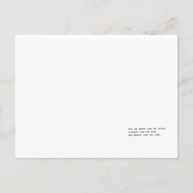 Postal Eres más valiente de lo que crees (Anverso)