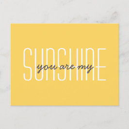 Postal Eres Mi Cita Sunshine Typography Sunny Yellow