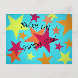 Postal ¡Eres mi estrella brillante!