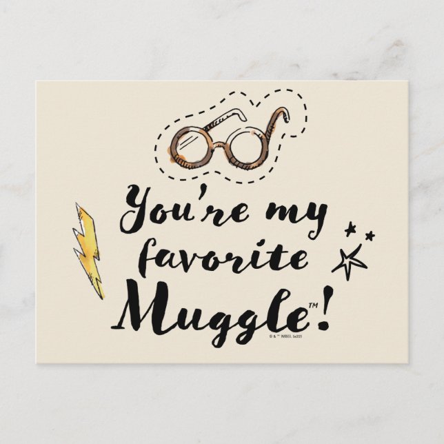 Postal Eres mi favorito Muggle™ (Anverso)