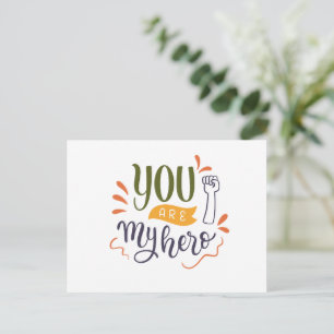 Postal ¡Eres mi héroe!