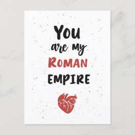 Postal Eres mi imperio romano - anatomía Corazón - tarjet