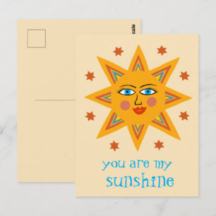 Postal Eres mi Sol Alegre Sol PERSONALIZADO