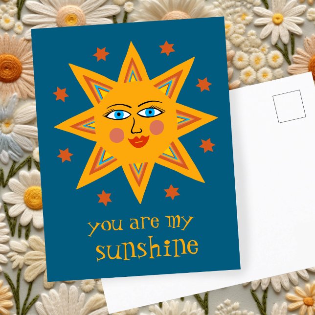 Postal Eres mi Sol Alegre Sol PERSONALIZADO (You are my Sunshine Cheerful Sun CUSTOM Postcard
)