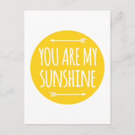 Postal Eres mi sol, arte de palabras, diseño de texto