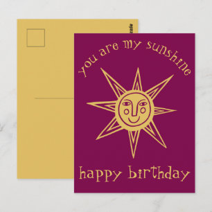 Postal Eres mi sol FELIZ CUMPLEAÑOS PERSONALIZADO