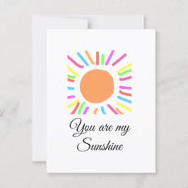 Postal eres mi sol naranjas amarillos rayos solares añadi