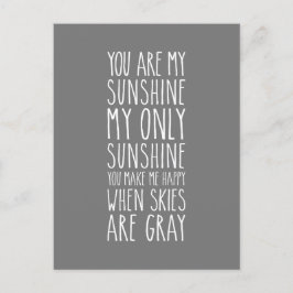 Postal Eres mi único sol.