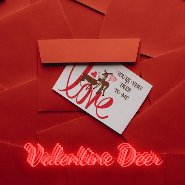 Postal Eres Muy Deer Para Mí Divertido San Valentín Postc (Subido por el creador)